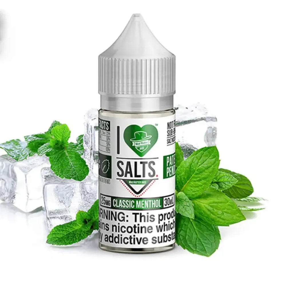 CLASSIC MINT- I LOVE SALTS 30ML VAPE E-LIQUID 25MG & 50MG SATL-NIC IN DUBAI, UAE