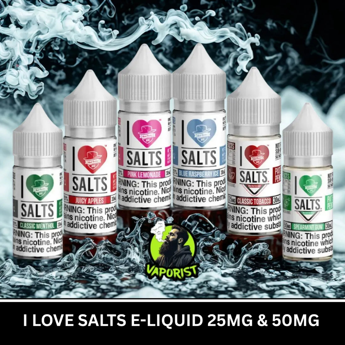 BEST I LOVE SALTS 30ML VAPE E-LIQUID 25MG & 50MG SATL-NIC IN DUBAI, UAE