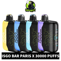 Best ISGO Bar Paris X 30000 Puffs Disposable Vape 50mg in Dubai, UAE