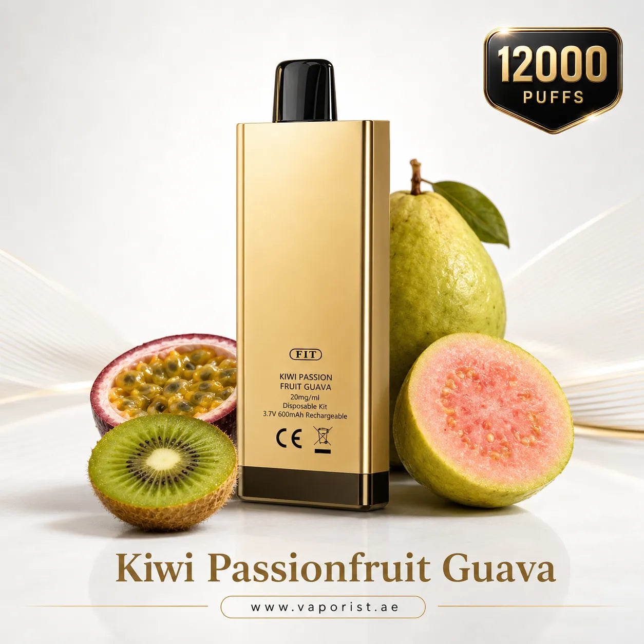 KIWI PASSIONFRUIT GUAVA 12000 PUFFS