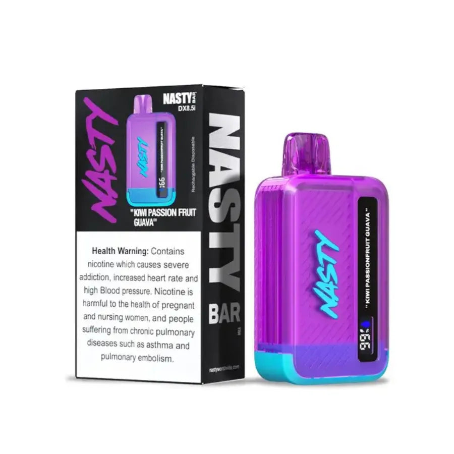 Kiwi Passion Fruit Guava- Nasty Bar 8500 Puffs Disposable Vape 20mg in Dubai, UAE