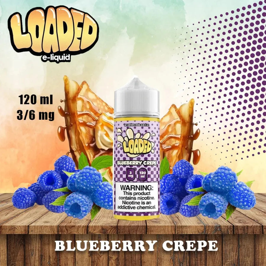 Blueberry Crepe - Loaded 120ml Vape E-liquid In Dubai, UAE