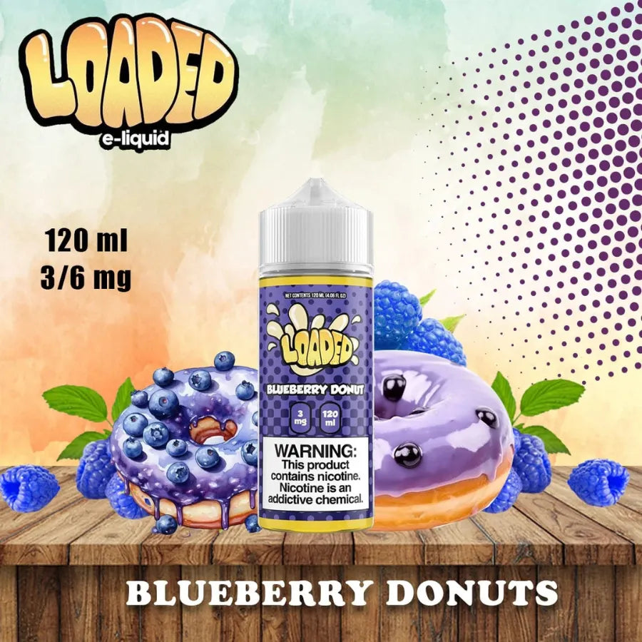Blueberry Donuts- Loaded 120ml Vape E-liquid In Dubai, UAE