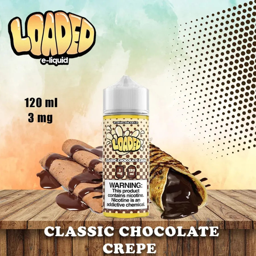 Classic Chocolate Crepe - Loaded 120ml Vape E-liquid In Dubai, UAE