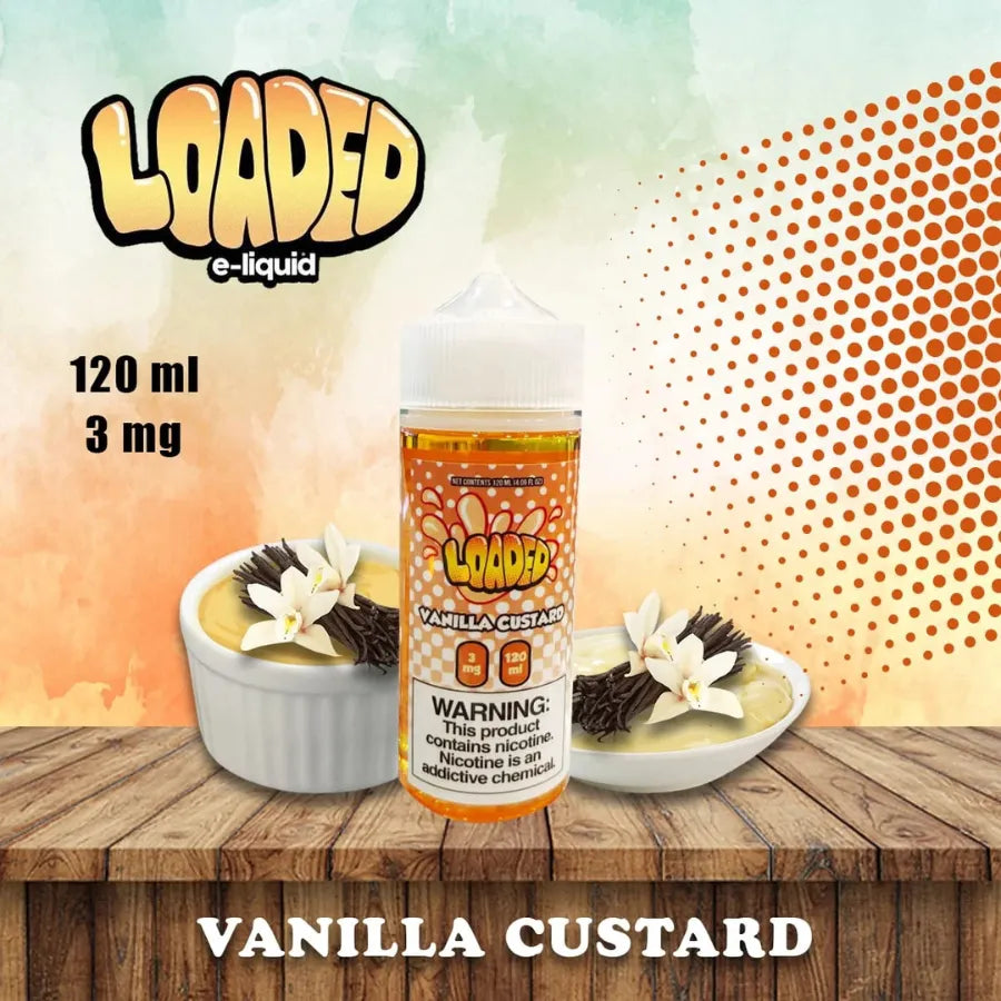Vanilla Custard - Loaded 120ml Vape E-liquid In Dubai, UAE
