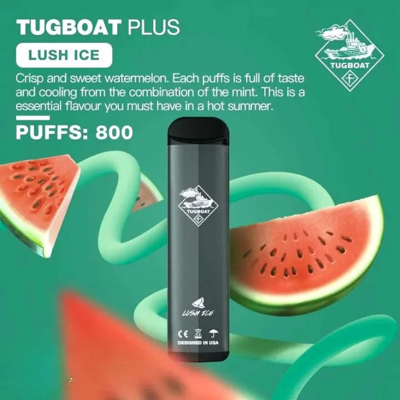 Lush Ice - Tugboat Plus 800 Puffs Disposable Vape in Dubai, UAE 