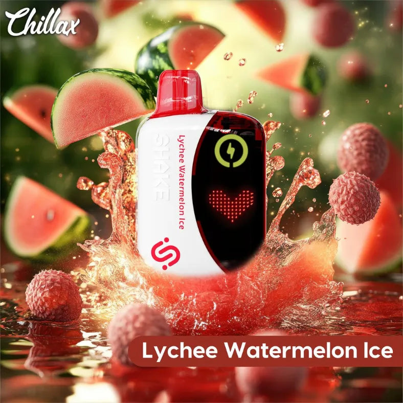Lychee Watermelon Ice - Chillax Shake 22000 Puffs Disposable Vape 50mg in Dubai, UAE