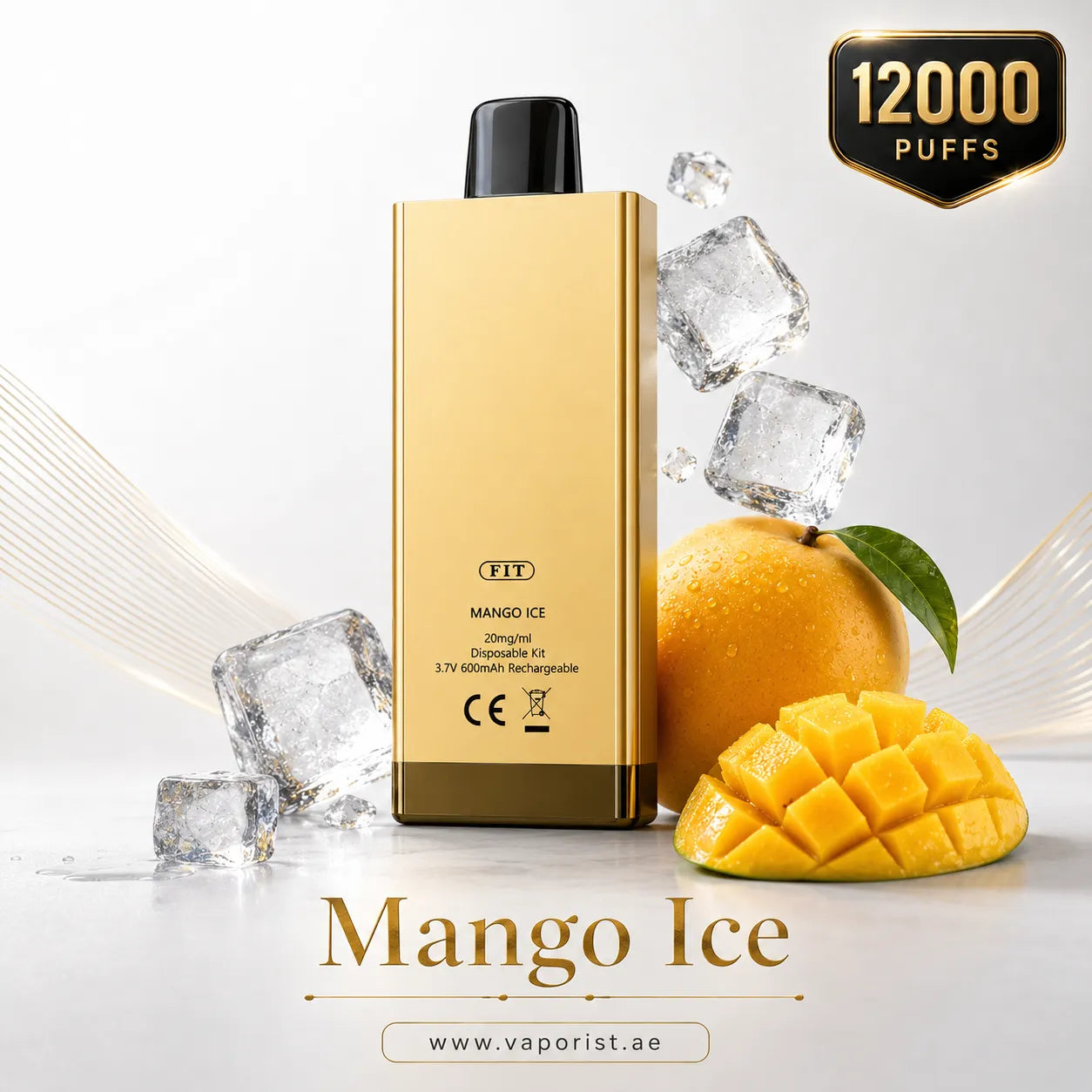 MANGO ICE  disposable vape  12000 PUFFS