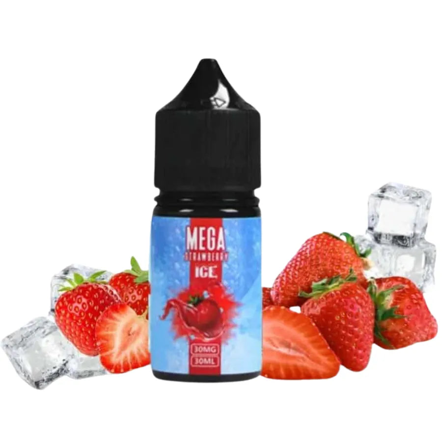 Strawberry Ice - MEGA 30ml E-liquid 30mg & 50mg Salt Nicotine in Dubai, UAE