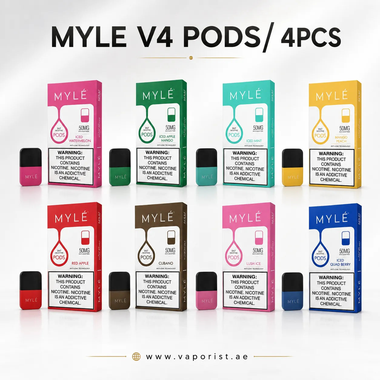 MYLE V4 pods 4PCS