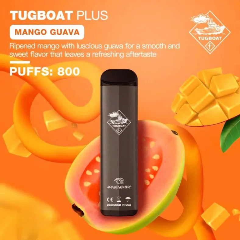 Mango Guava  - Tugboat Plus 800 Puffs Disposable Vape in Dubai, UAE 