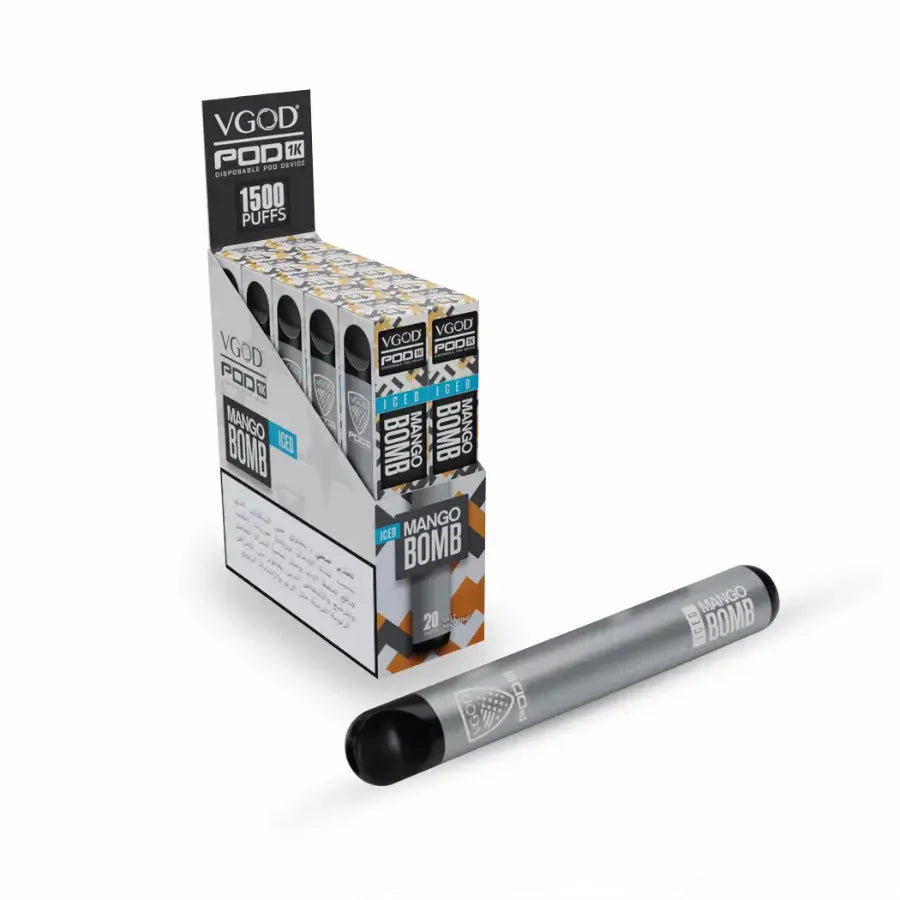 Mango Bomb - VGOD Pod 1k 1500 Puffs Disposable Vape In Dubai, UAE 