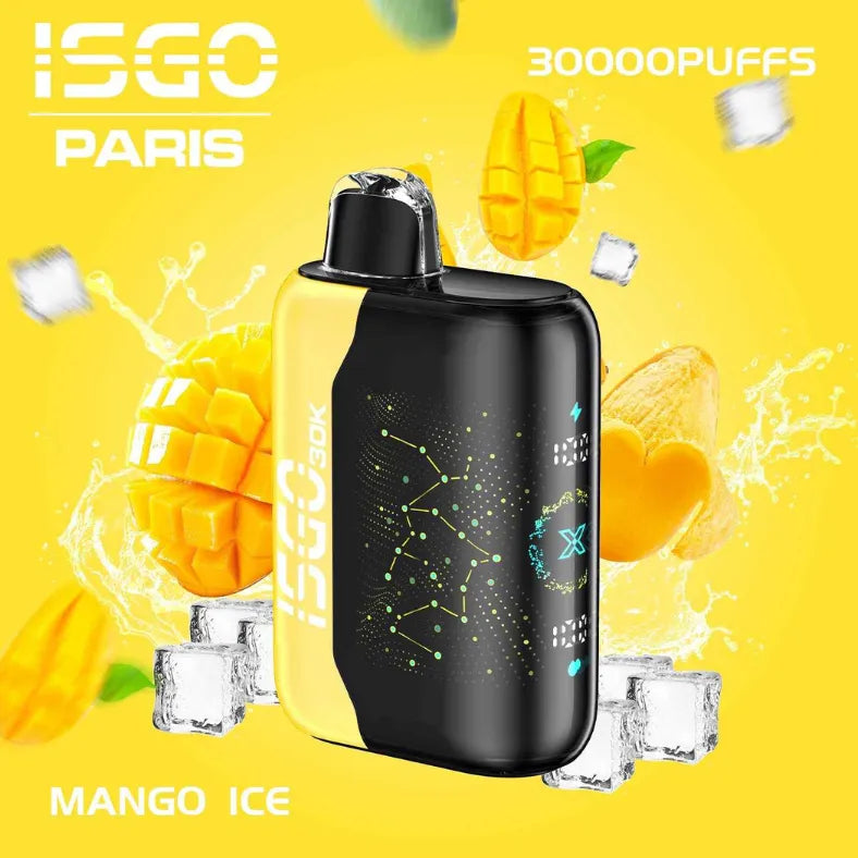 Mango Ice - ISGO Bar Paris X 30000 Puffs Disposable Vape 50mg in Dubai, UAE