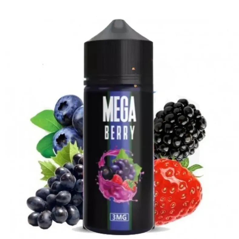 Mega120mLVapeE-liquidGrand3mg-Berry