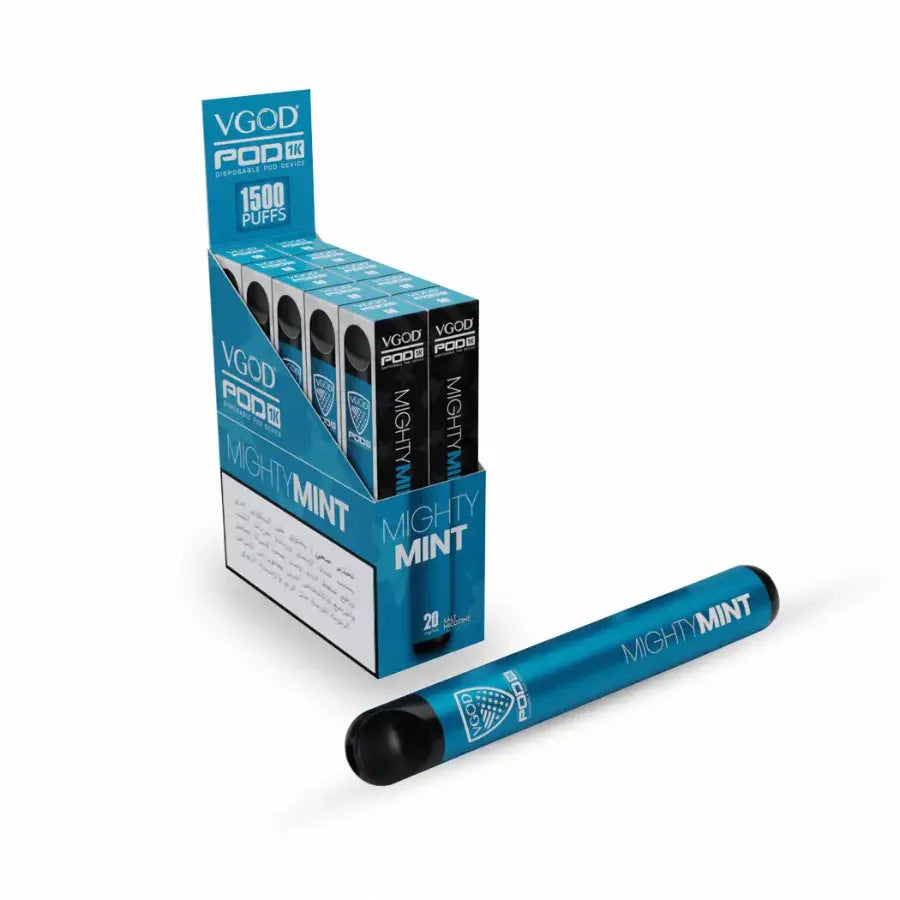 Mighty Mint  - VGOD Pod 1k 1500 Puffs Disposable Vape In Dubai, UAE 