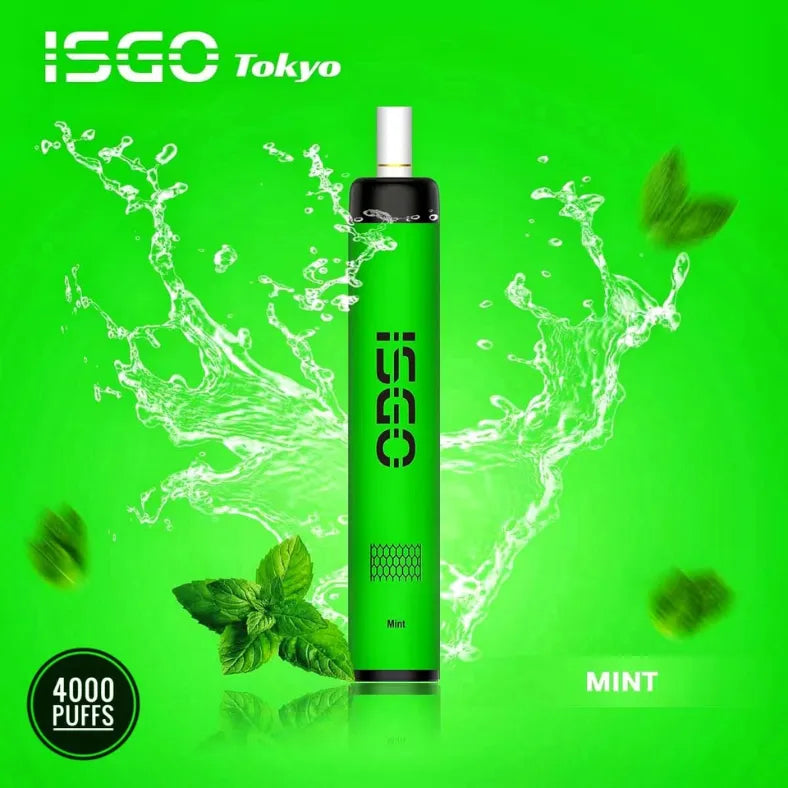 Mint  - ISGO Tokyo 4000 Puffs Disposable Vape in Dubai, UAE
