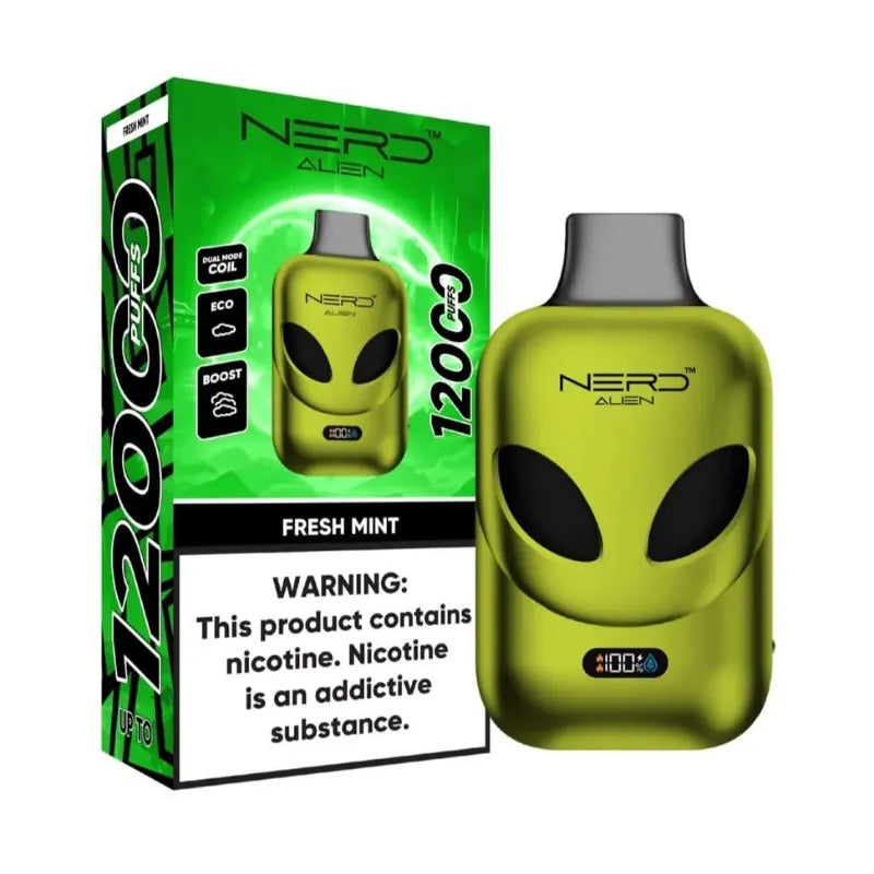 Nerd Alien 12000 Puffs 20 Mg Disposable Vape In Dubai