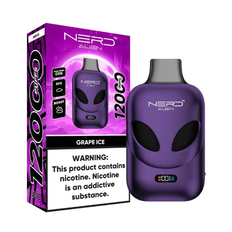 Nerd Alien 12000 Puffs 20 Mg Disposable Vape In Dubai
