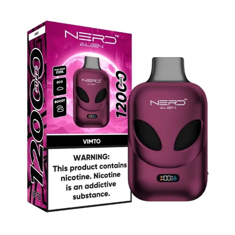 Nerd Alien 12000 Puffs 20 Mg Disposable Vape In Dubai