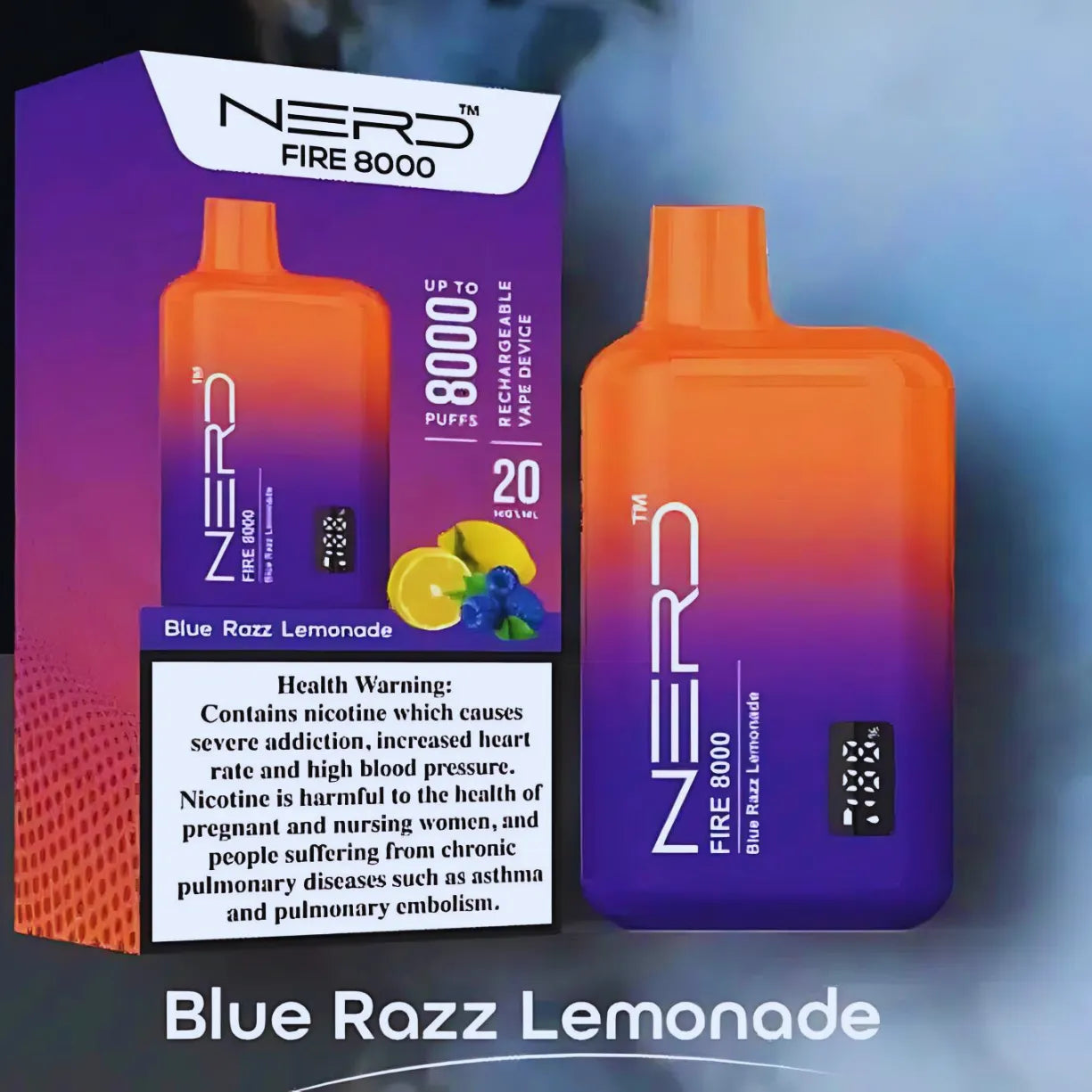 NERD FIRE 8000 PUFFS DISPOSABLE VAPE IN DUBAI