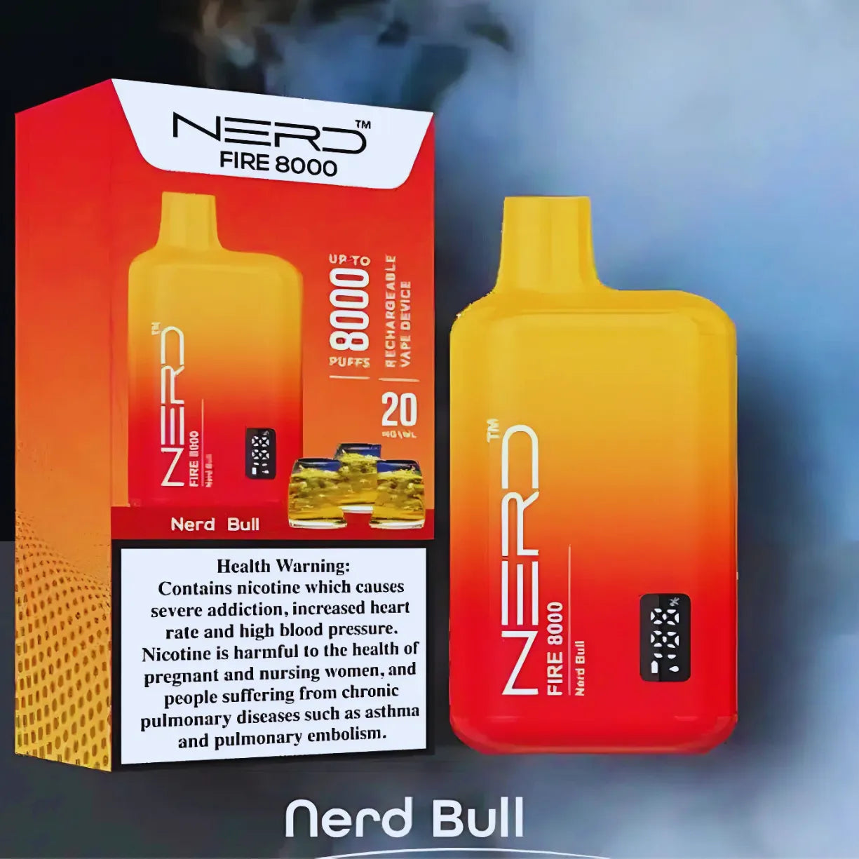 NERD FIRE 8000 PUFFS DISPOSABLE VAPE IN DUBAI