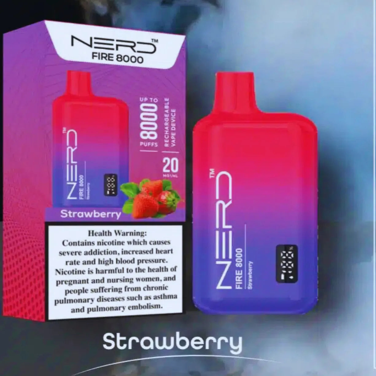 NERD FIRE 8000 PUFFS DISPOSABLE VAPE IN DUBAI