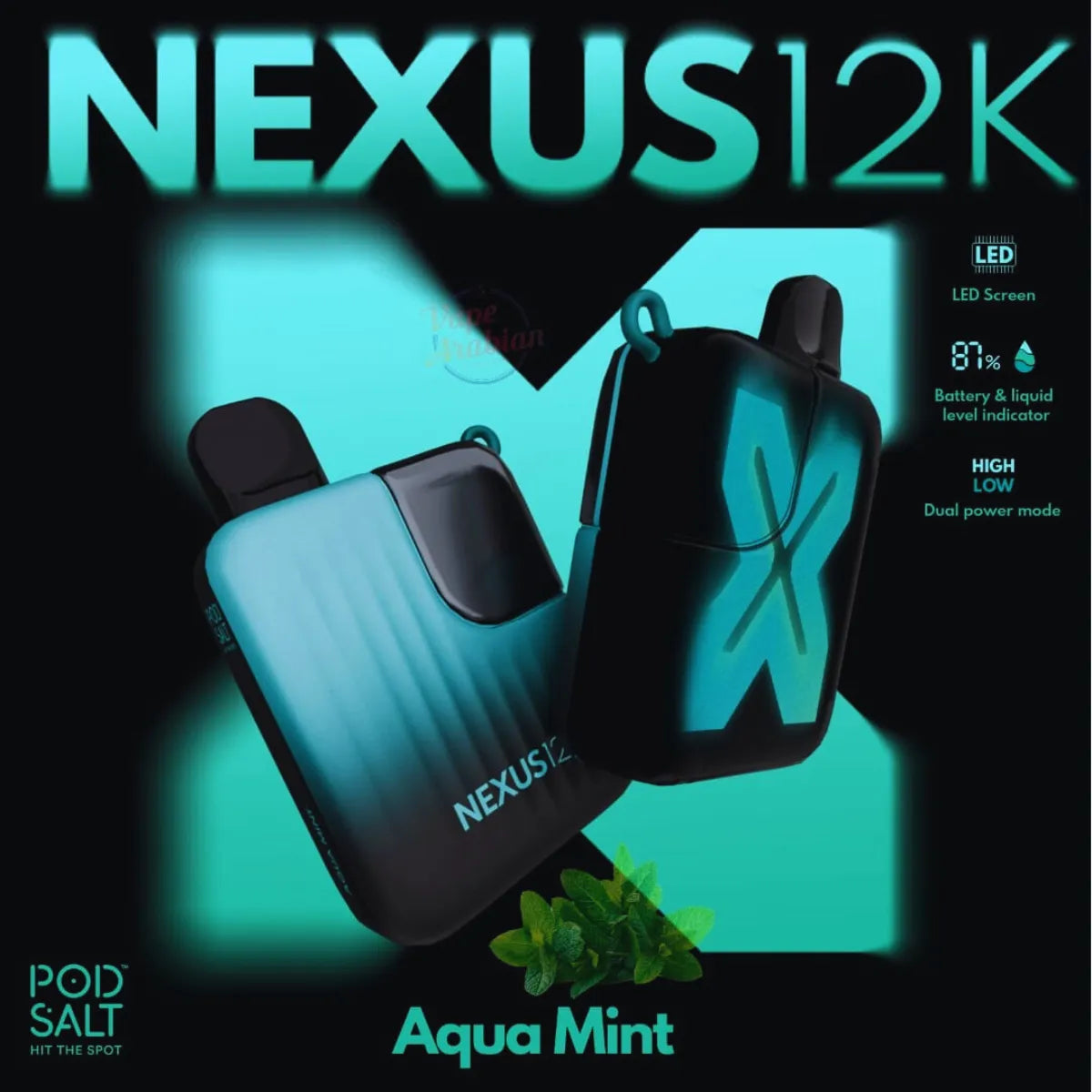 Pod Salt Nexus 12000 Puffs Disposable Vape In Dubai