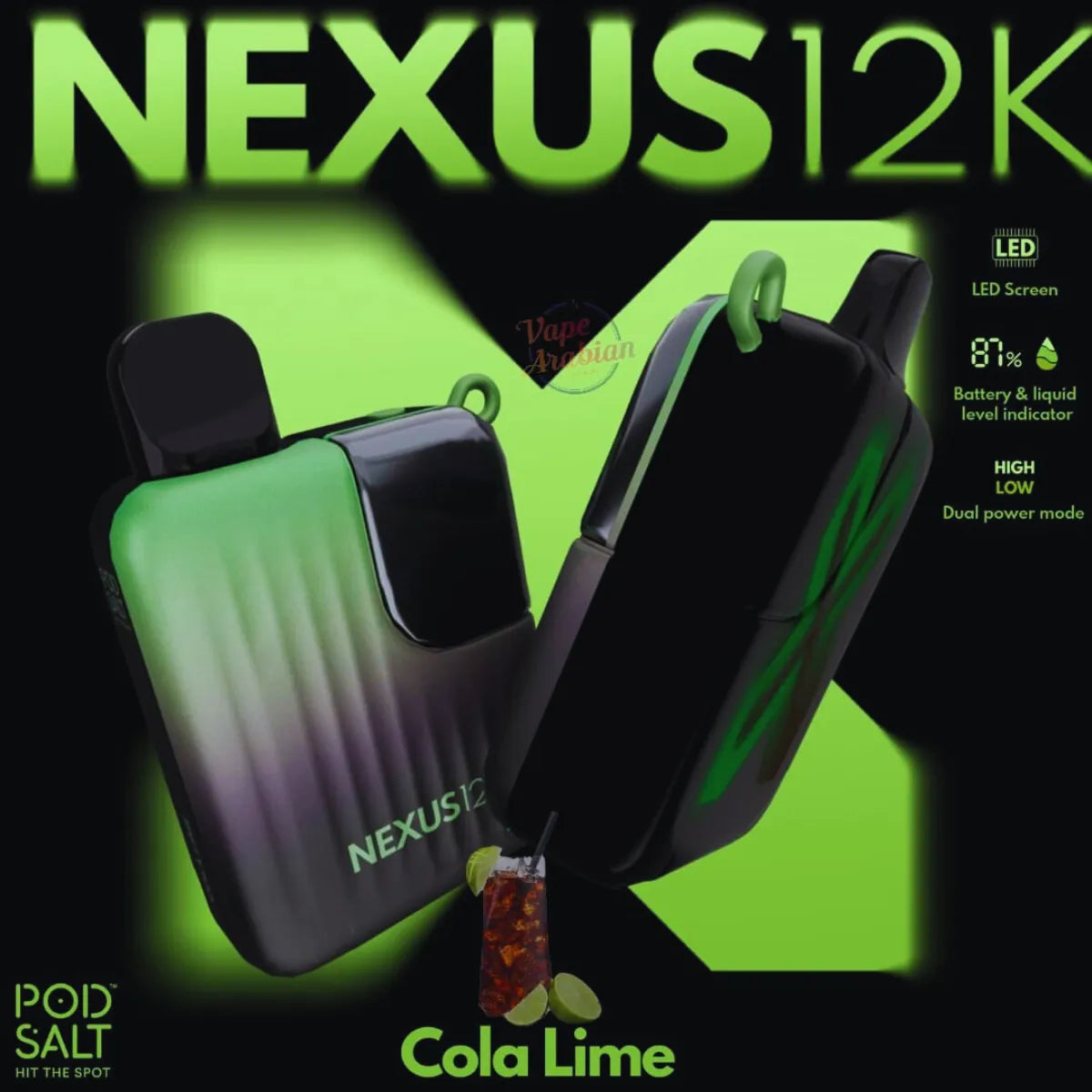 Pod Salt Nexus 12000 Puffs Disposable Vape In Dubai