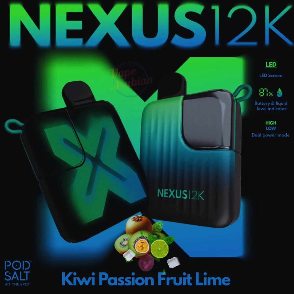 Pod Salt Nexus 12000 Puffs Disposable Vape In Dubai