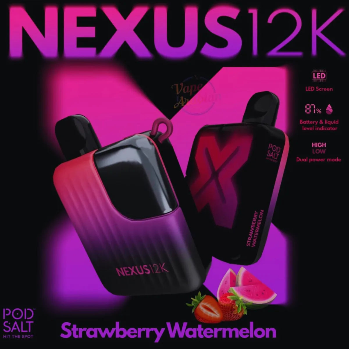Pod Salt Nexus 12000 Puffs Disposable Vape In Dubai