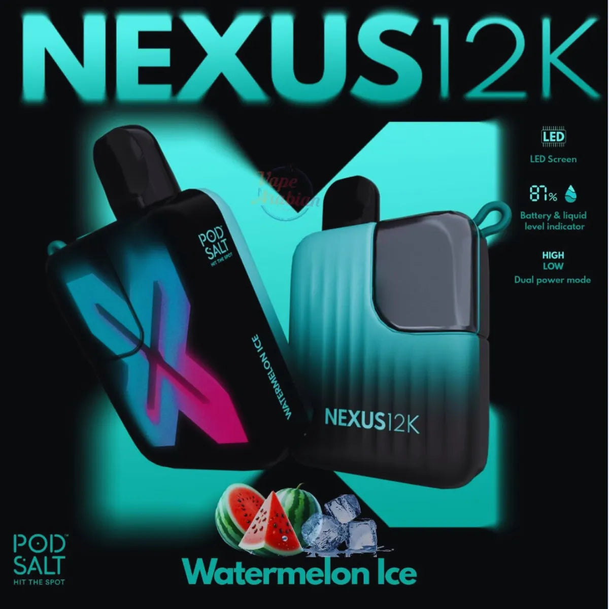 Pod Salt Nexus 12000 Puffs Disposable Vape In Dubai