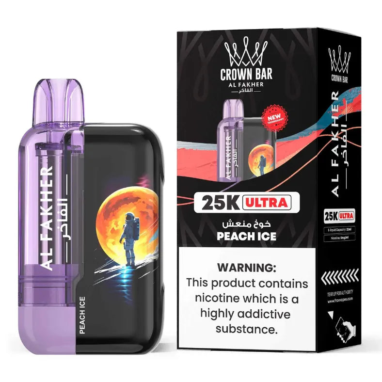Peach Ice - Al Fakher 25K Ultra 25000 Puffs Disposable Vape in Dubai, UAE