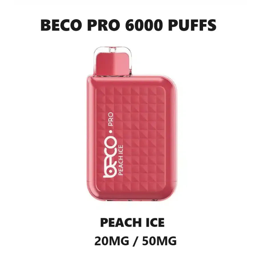 Peach Ice - BECO Pro 6000 Puffs Disposable Vape in Dubai, UAE