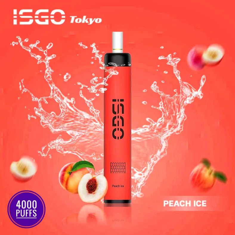 Peach Ice  - ISGO Tokyo 4000 Puffs Disposable Vape in Dubai, UAE