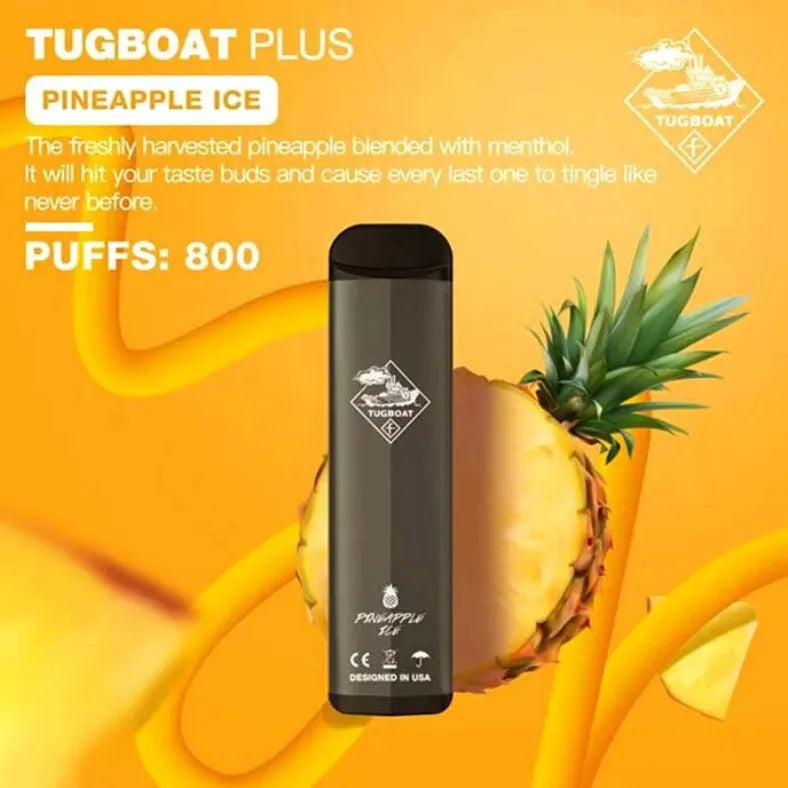 Pineapple  Ice - Tugboat Plus 800 Puffs Disposable Vape in Dubai, UAE 