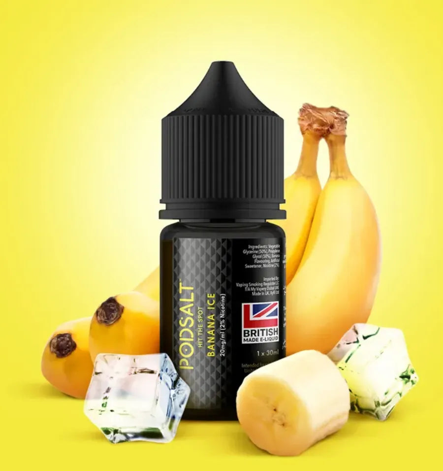 Banana Ice  -Pod Salt Core Salt Nicotine 30ml E-liquid in Dubai, UAE