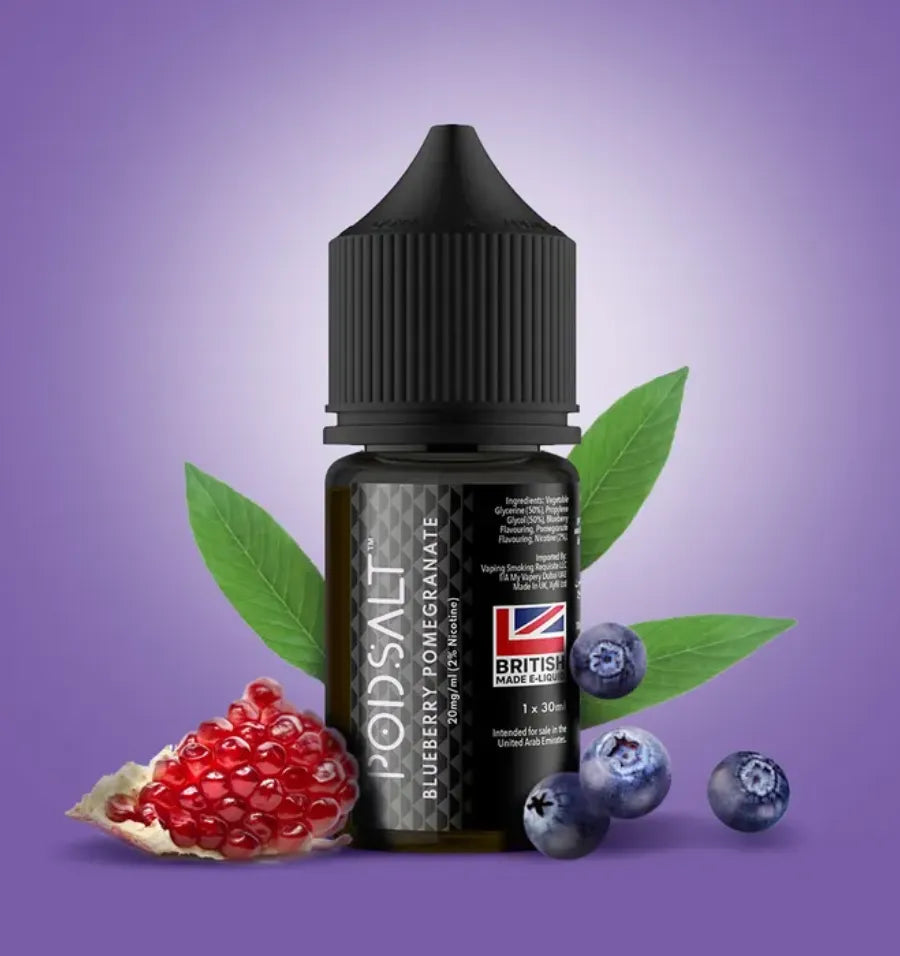 Blueberry Pomegranate  -Pod Salt Core Salt Nicotine 30ml E-liquid in Dubai, UAE