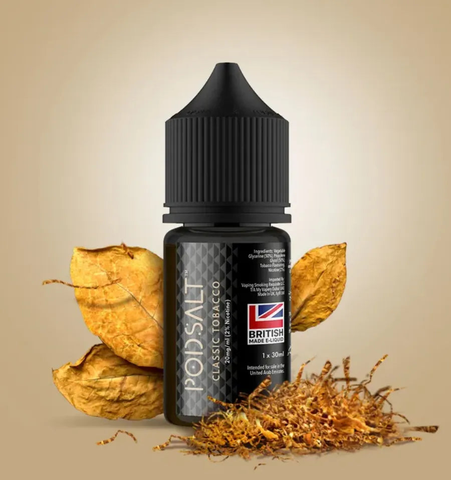 Classic Tobacco  -Pod Salt Core Salt Nicotine 30ml E-liquid in Dubai, UAE