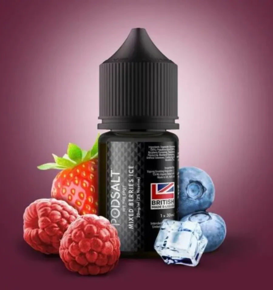 Mixed Berries Ice  -Pod Salt Core Salt Nicotine 30ml E-liquid in Dubai, UAE