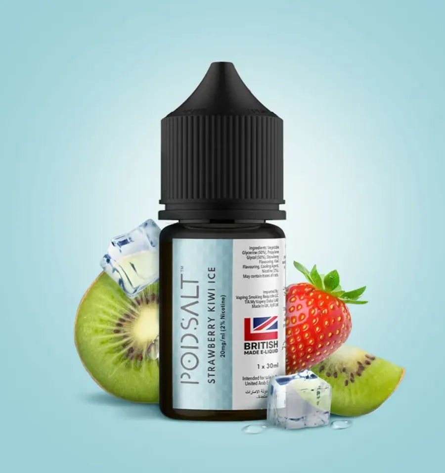 Strawberry Kiwi Ice  -Pod Salt Core Salt Nicotine 30ml E-liquid in Dubai, UAE