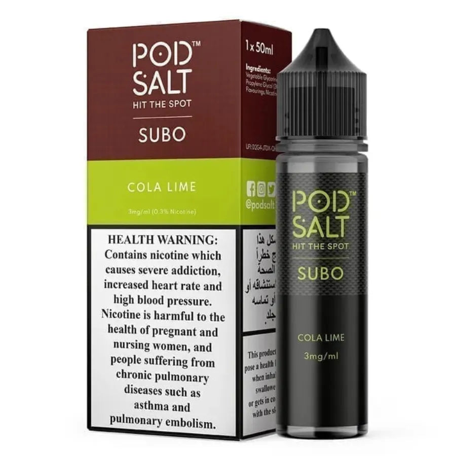 Cola Lime  - Pod Salt Subo 50ml Vape E-Liquid in Dubai, UAE