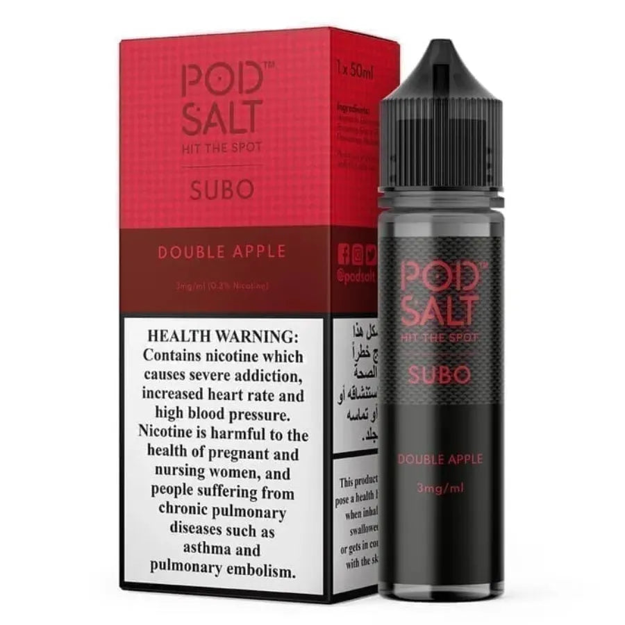 Double Apple  - Pod Salt Subo 50ml Vape E-Liquid in Dubai, UAE