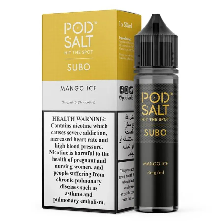 Mango Ice  - Pod Salt Subo 50ml Vape E-Liquid in Dubai, UAE