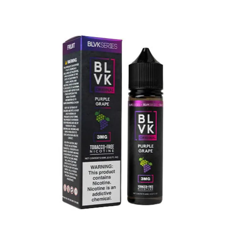 Purple Grape - BLVK 60ml Vape Juice 3mg E-Juice Premium E-Liquid in Dubai