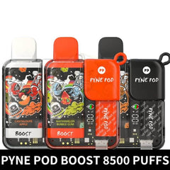 PYNE POD BOOST 8500 PUFFS 5% NICOTINE RECHARGEABLE VAPE IN DUBAI