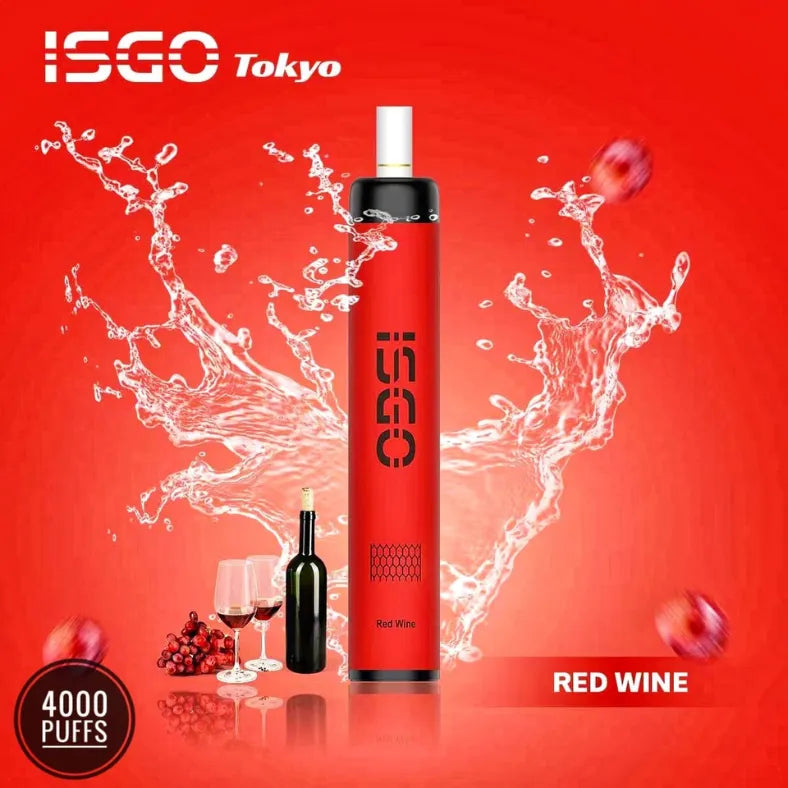 Red Wine  - ISGO Tokyo 4000 Puffs Disposable Vape in Dubai, UAE