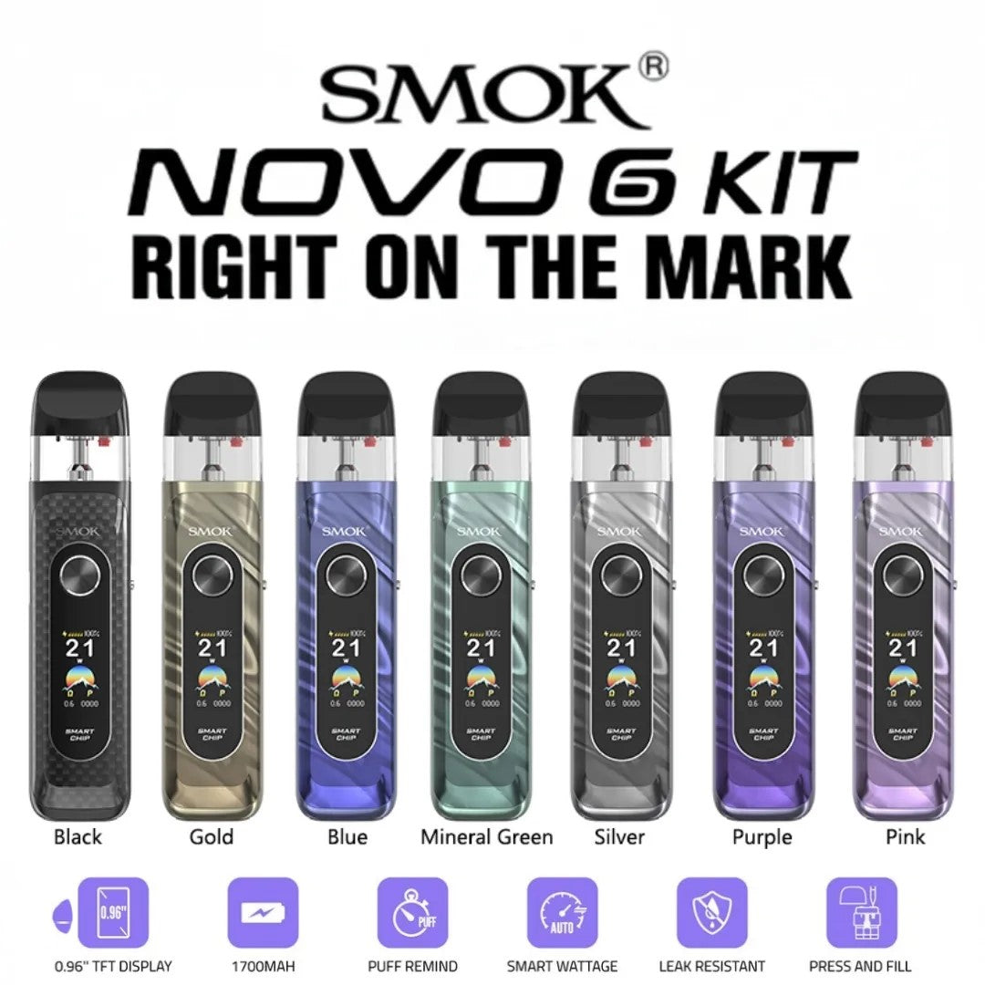 SMOK Novo 6 Pod Kit 40W Black