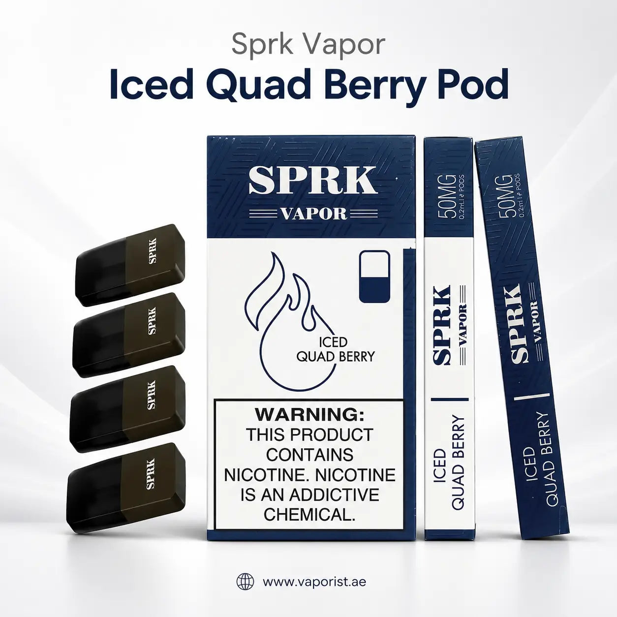 SPRK Vapor Iced Quad Berry Pod