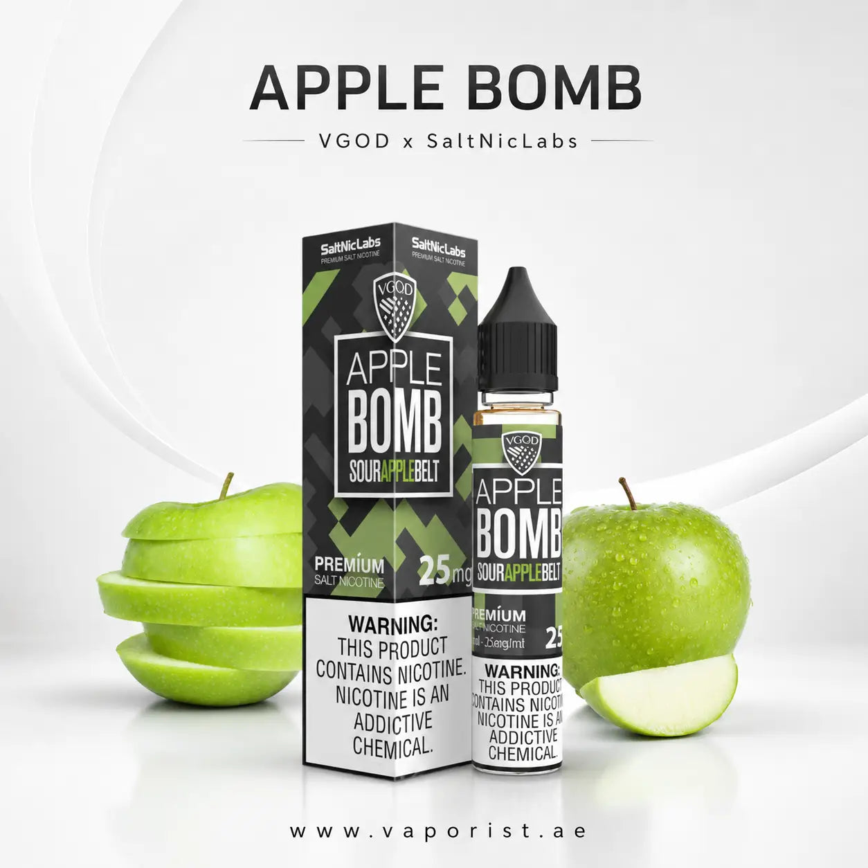 SaltNicLabs Apple Bomb Sour Apple Belt e-liquid 25ml 