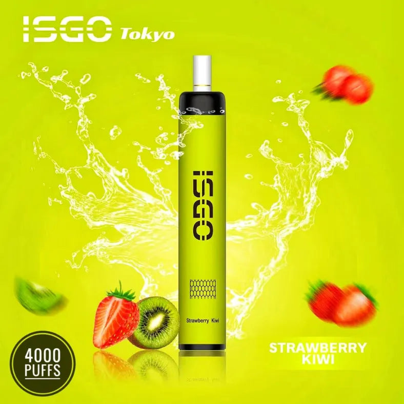 Strawberry Kiwi  - ISGO Tokyo 4000 Puffs Disposable Vape in Dubai, UAE